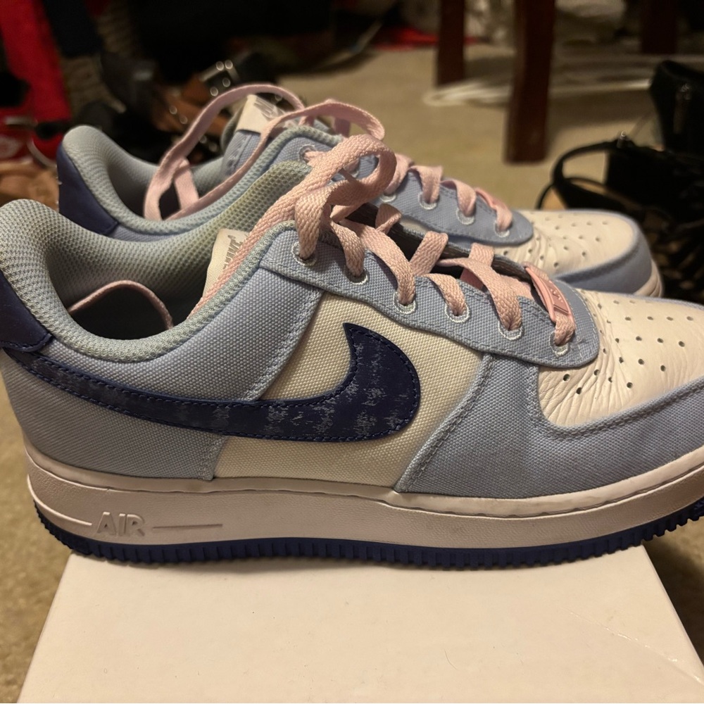 Nike Air Sneakers in Light Blue and White